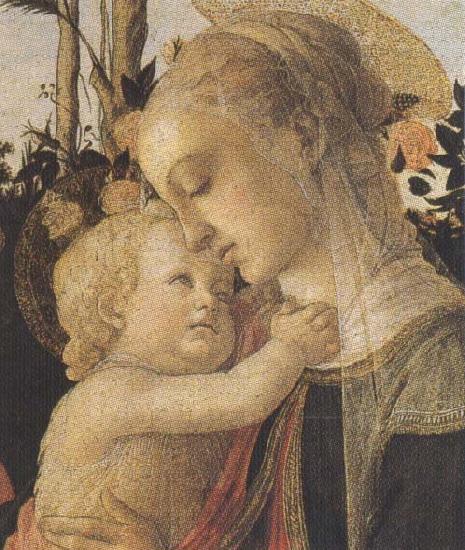 Sandro Botticelli Madonna of the Rose Garden or Madonna and Child with St John the Baptist oil painting picture